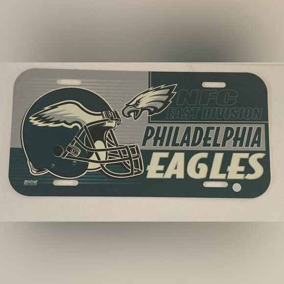 Vintage Philadelphia Eagles NFC East division License Plate Champions NWT - Picture 1 of 5